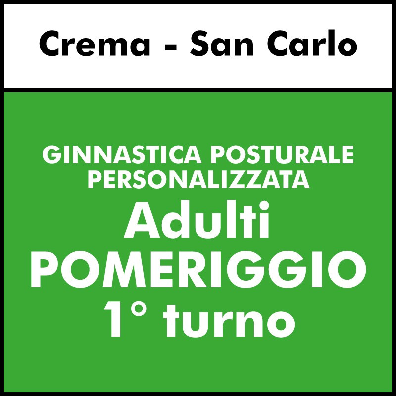 ALTRE DISCIPLINE - Ginnastica Finalizzata alla Salute Posturale ( Anna Brognoli) - Crema - pomeriggio