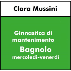 ALTRE DISCIPLINE  - Ginnastica per tutti - Mantenimento mer ven BAGNOLO