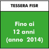 TESSERA FISR AGONISMO - fino a 12 anni ( fino a 2014)