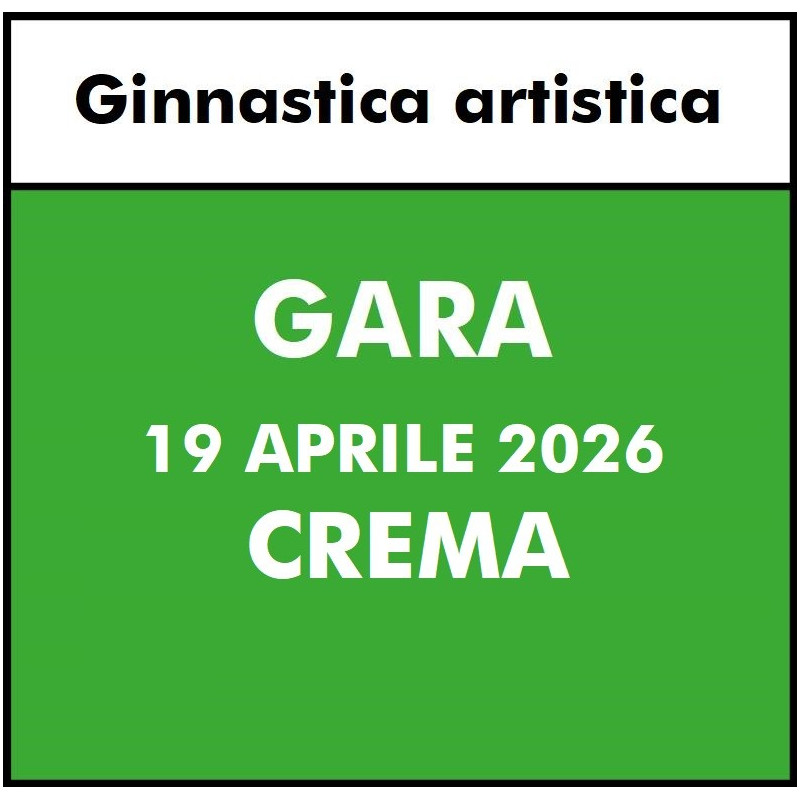 ISCRIZIONE GARA ARTISTICA SOCIALE 19 APRILE