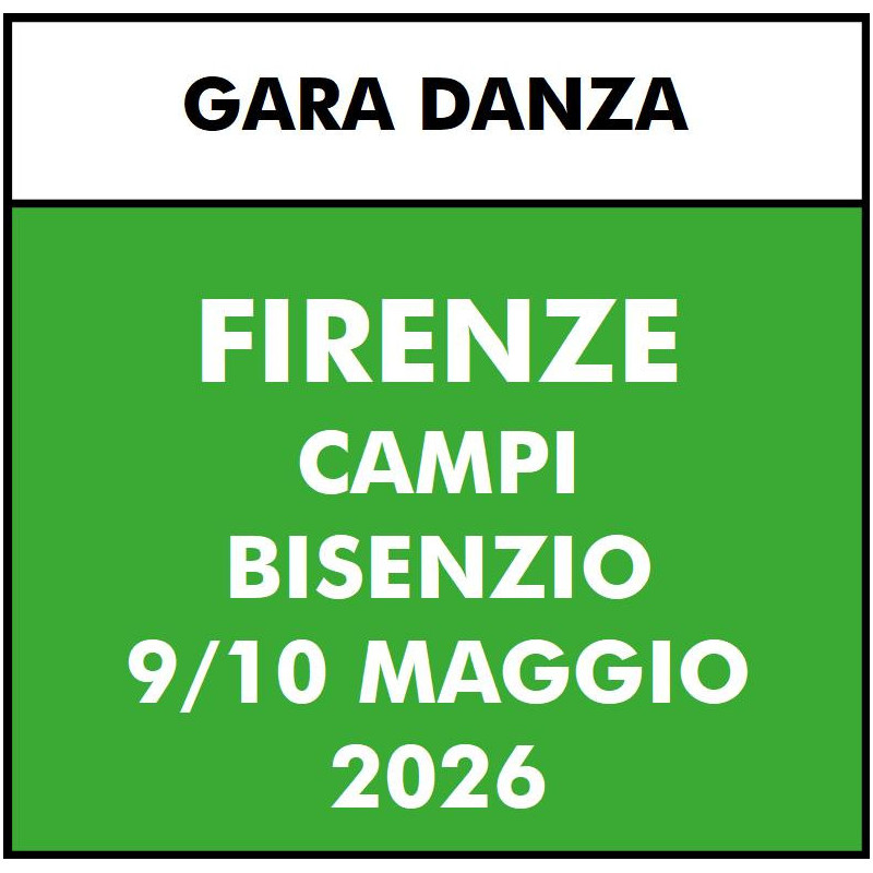 ISCRIZIONE GARA FIRENZE 2026