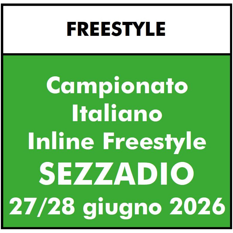 ISCRIZIONE GARA FISR CAMPIONATI ITALIANI FREESTYLE 2026 - Sezzadio