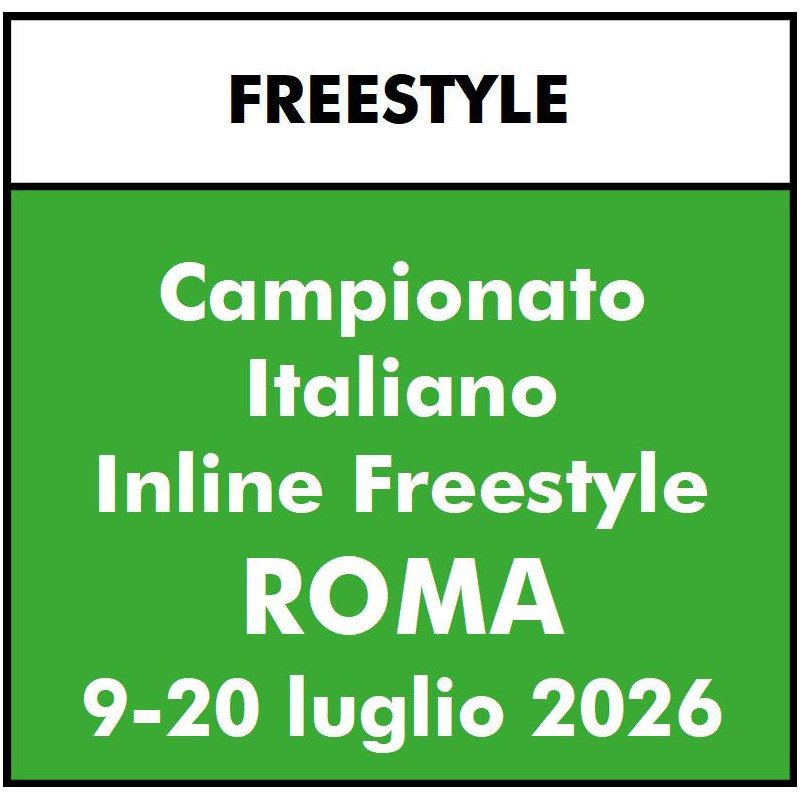 ISCRIZIONE GARA FISR CAMPIONATI ITALIANI FREESTYLE 2026 - Roma