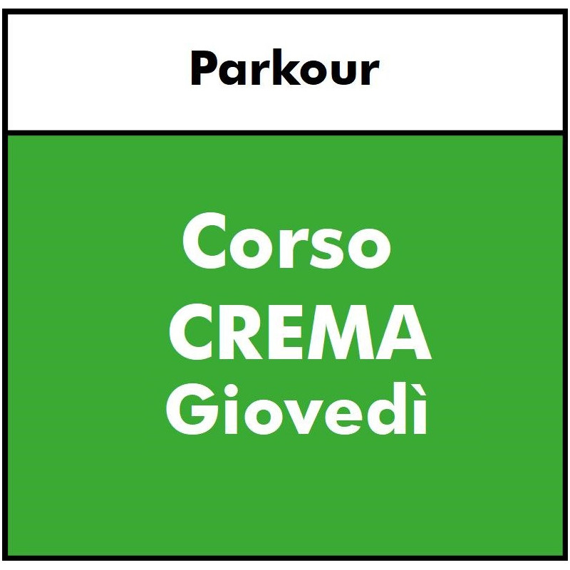 ALTRE DISCIPLINE  - Parkour CREMA - GIOVEDI