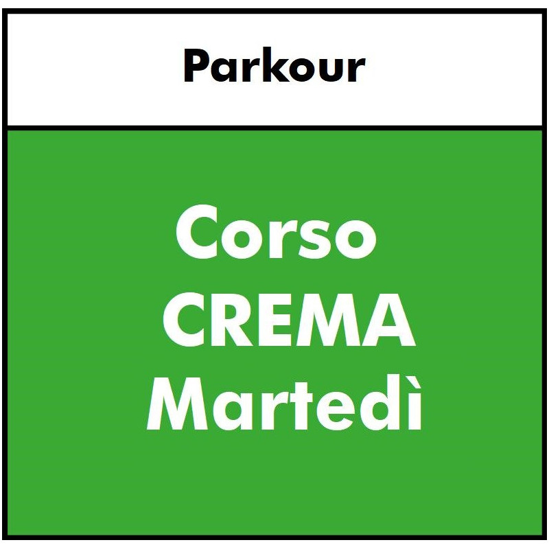 ALTRE DISCIPLINE  - Parkour CREMA - MARTEDI