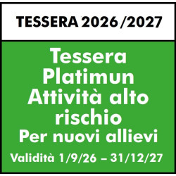 TESSERA PLATINUM PRIMO TESSERAMENTO