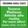 TESSERA PLATINUM PRIMO TESSERAMENTO