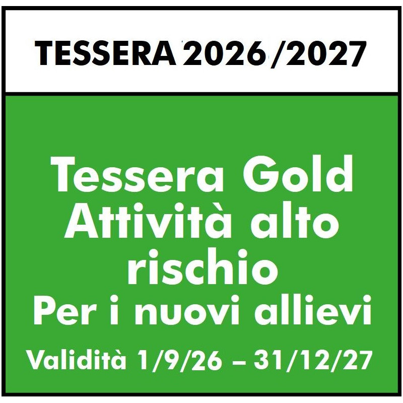 TESSERA GOLD PRIMO TESSERAMENTO